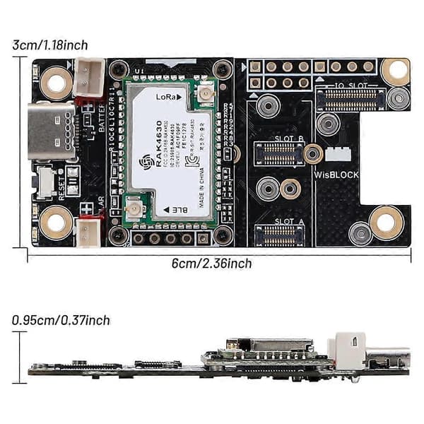 RAK Wireless WisBlock Meshtastic med Antenne RAK4631 LPWAN Trådløs SX1262 Lora Modul til Meshtastic LoRaWAN 868MHz 868Mhz