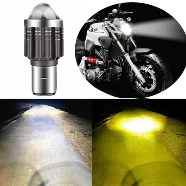 BA20D H6 LED Motorcykel Strålkastare Spot Light Bulb Hi/Lo Motorcykel vit vit one size