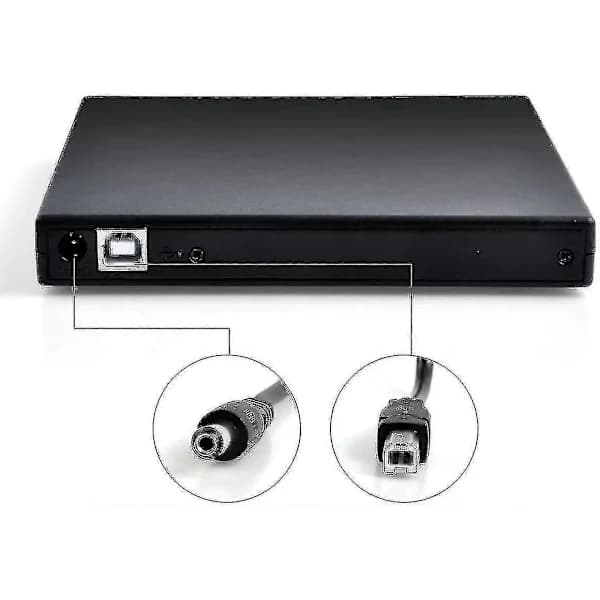Ekstern DVD-enhed med CD-brænder (kombination), USB-grænseflade