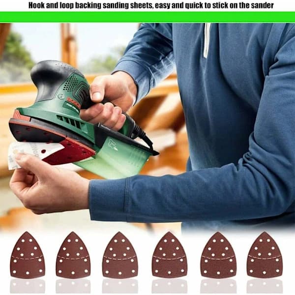 Slippapperstrianglar, Slippapperstrianglar, Slippapperstrianglar, 60 st Passar alla slipmaskiner