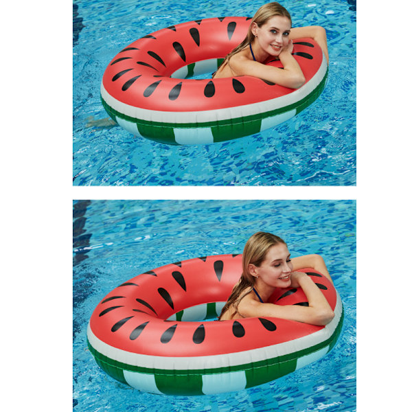 Vattenmelon Uppblåsbar Pool Float Cirkel Ring Badring