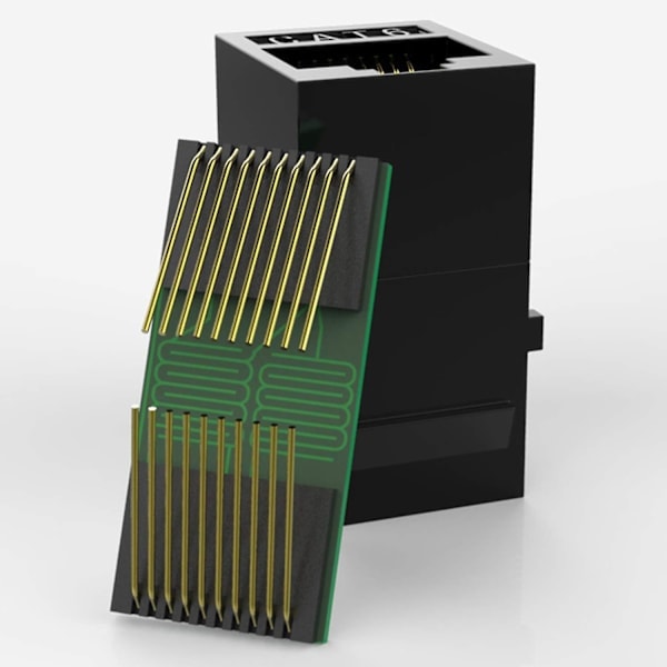 25 kpl RJ45 Liittimiä Cat6 Keystone -liittimiä Inline-liitin Naaras-Naaras -liitäntä