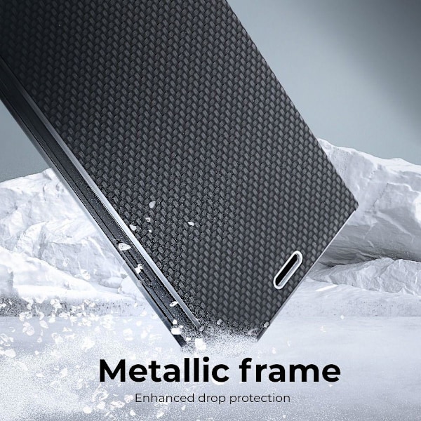 Forcell iPhone XR Kotelo Luna Carbon - Musta 80