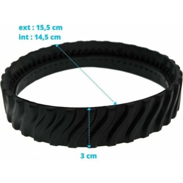 2 tilpassbare belter for Zodiac MX6 MX8 MX9 dekk, Baracuda bassengrengjøringsrobot R0526100.ca