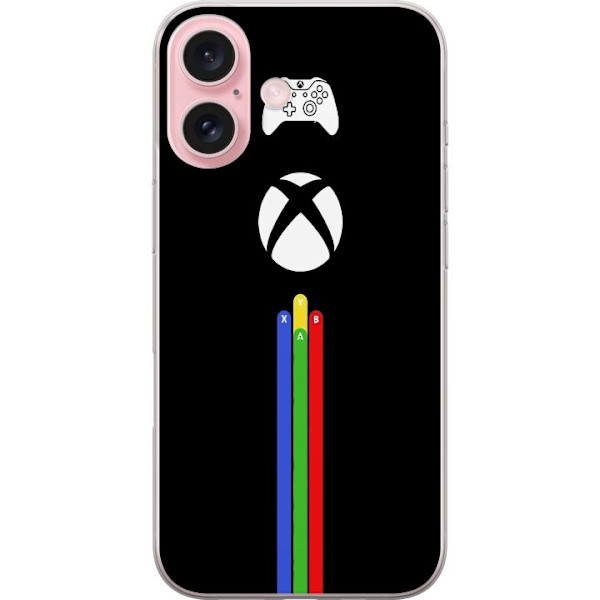 Apple iPhone 16 Transparent Case Xbox O navy blue
