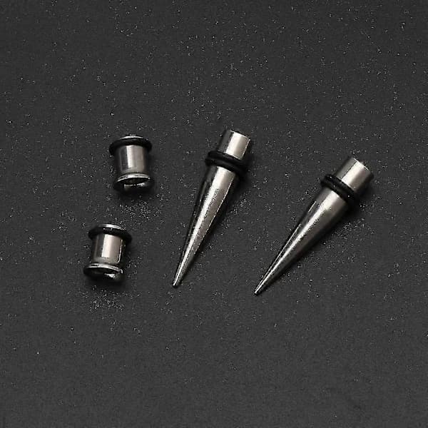 7 mm ørestretchingsæt med O-ring tapers og expandere til piercinger
