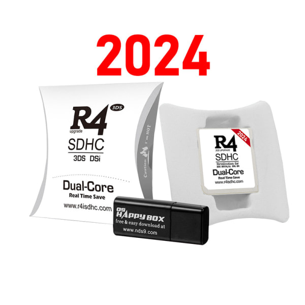 R4 Spilkort R4 Burning Card 2024 Ny Version R4I SDHC Sølv Kort Guld Kort Hvidt Kort NDS Spilkort COM Sølv 2024 COM Silver 2024