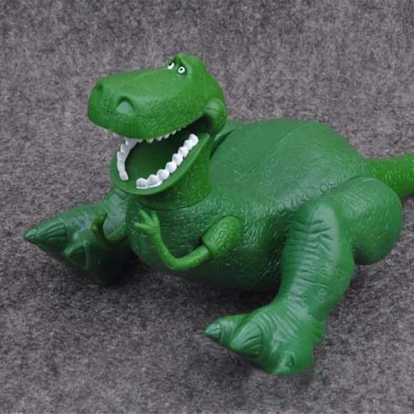[CA] Solid Rex Figur med Bøjelige Ben til Børnefans - Cartoon Hjemmekollektion Legetøj (dp) Som vist
