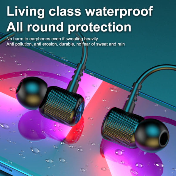 CASA Trådlösa hängande Bluetooth-hörlurar för nacken, sport-in-ear-hörlurar