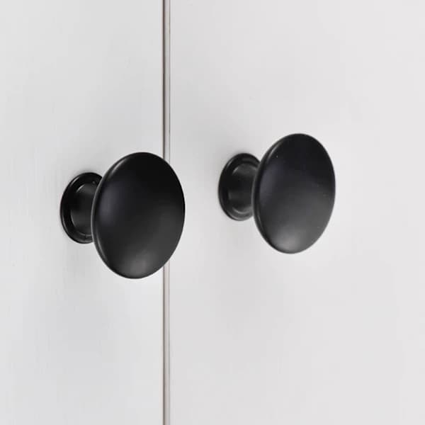 Cabinet Handles Drawer Handles Knobs with Screws 12-pack Black Black Black