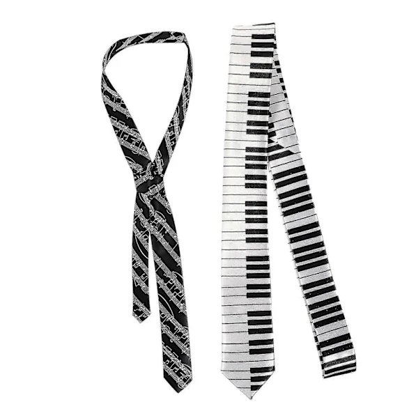 2 st Pianotangent-mönstrad Slips Bekväm Slips