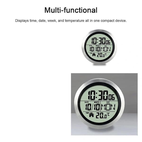Digital Waterproof Shower Clock, Bathroom Clock, Digital Kitchen Wall Clock, No Drilling Suction Cup Clock