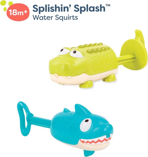 2-pack Splishin' Splash djurvattensprutor – sommar- och vattenleksaker för barn, stänkande sommarleksaker