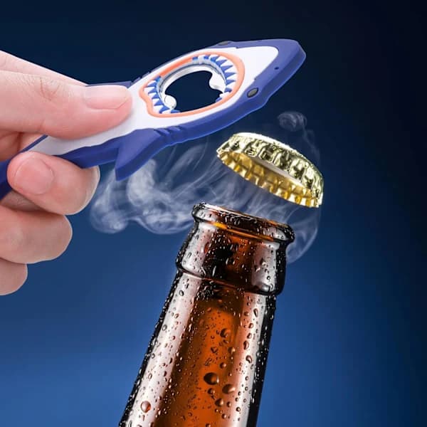 Hajformet Flaskeåbner, Kreativ Proptrækker Magnetisk Bryder Camping Tilbehør Gave til Mænd Far Ven Bartender