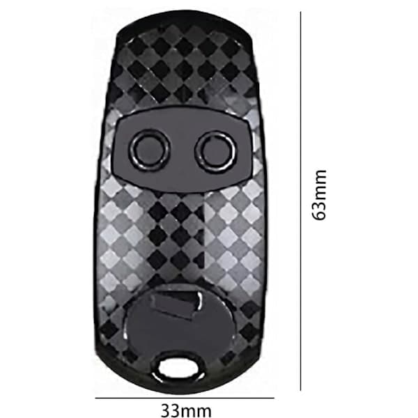 Fjernkontroll for TOP432EV 3 stykker. Fast kodefrekvens 433,92 MHz