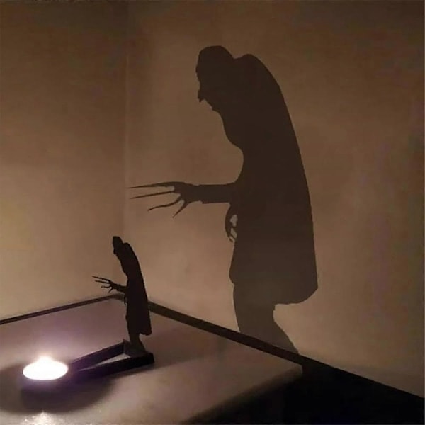 Nosferatu Ljusstake, Halloween Skräck Ljusstake Metall Dekoration n_ca n