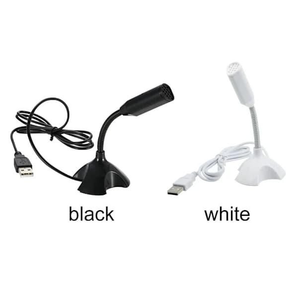 USB Mikrofon Højttaler Mic VIT hvid[ca]