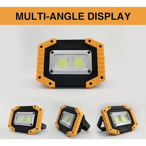 2 st 30W LED Arkitekturlampor, Batterier USB Uppladdningsbara