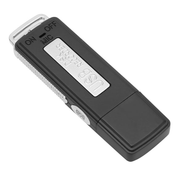 Digital USB Stemmeopptaker Bærbar U Disk Formet AI Smart HD Støyreduksjon Mini Stemmeaktivert Opptaker for Møter Nøytral Engelsk, Enkel USB