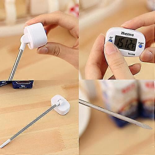 Fiauli Digital LCD Mad BBQ Kød Chokolade Ovn Madlavningsprobe Termometer