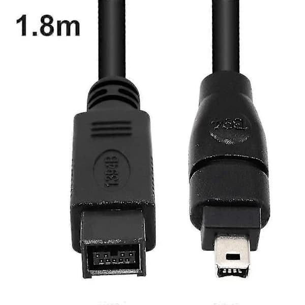 Firewire 800 til 400 Konverteringskabel 1.8M Sort