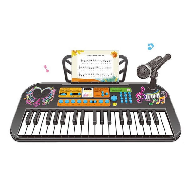 Elektronisk Digitalt Piano for Barn Hjemmebruk Bærbar Keyboard Piano for Nybegynnere 37 Tangenter