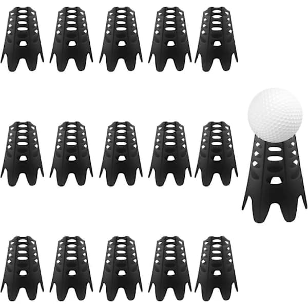 15 st Golfsimulator Tees, Plast Golf Tees Inomhus Golfmatta Tees Träning