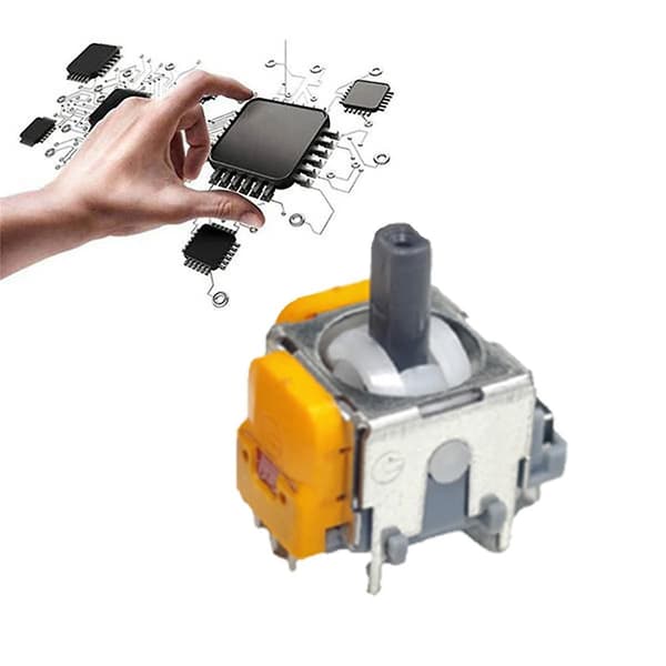 8 st Hall Elektromagnetiska Högprecisions Justerbara Joysticks