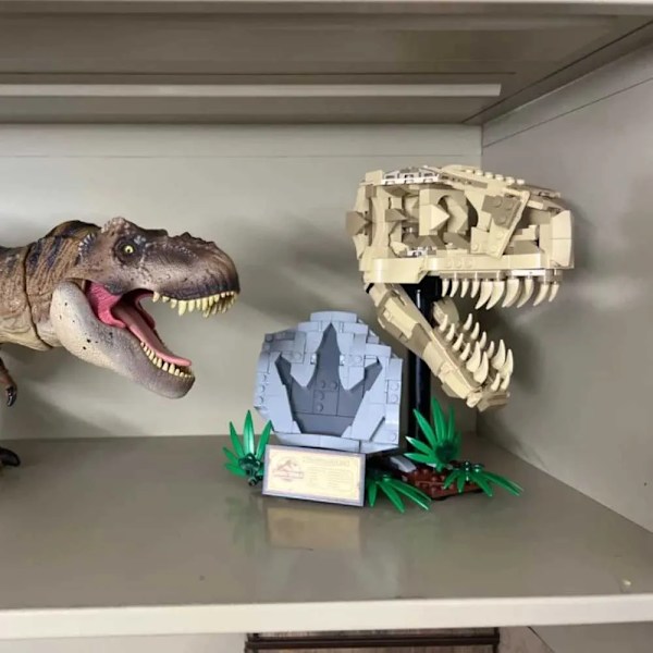 Dinosaurier Skl modell byggklossar kitHalloween och julklappar barnleksaker Cpatible med Legoed Y250227.Ca