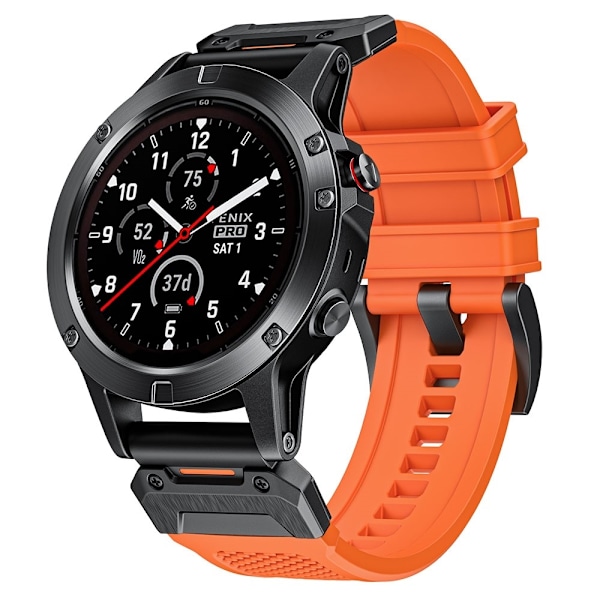 Fenix 5/5X/6X/7X 26 mm Klockarmband Robust Orange 74