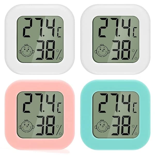 4 kpl Mini LCD Digitaalinen Sisälämpömittari Hygrometri
