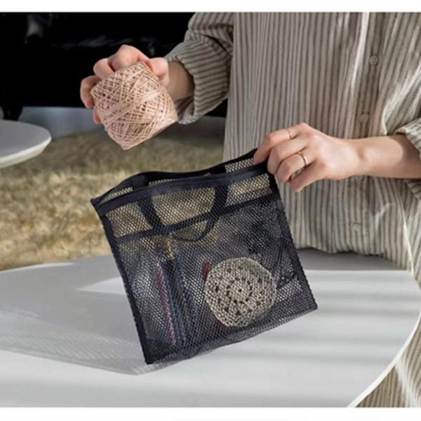 Mesh Duschtaske Toilettaske SORT khaki