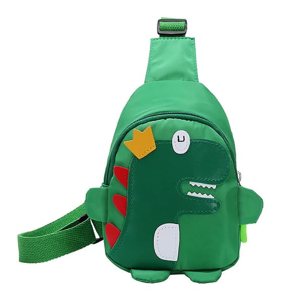 Børns Dinosaur Rygsæk Børn Skoletaske Grøn Green
