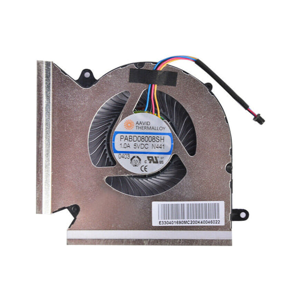 Laptop CPU GPU Køleblæser til MSI GE66 GP66 GL66 N440 E330800930 N441 E330401690 4-polet 4-trådet 5V 1.0A Notebook Radiator CPU-blæser