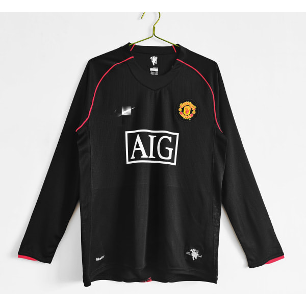 Retrolegend 07-08 Manchester United Udebanetrøje Lang Ærme NO.6 Stam NO.6 S Stam NO.6 S