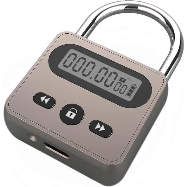 [CA] Metall Timerlås Rustfritt Stål Multifunksjonell Intelligent Hengelås Bakgrunnsbelyst Display 999 Timer