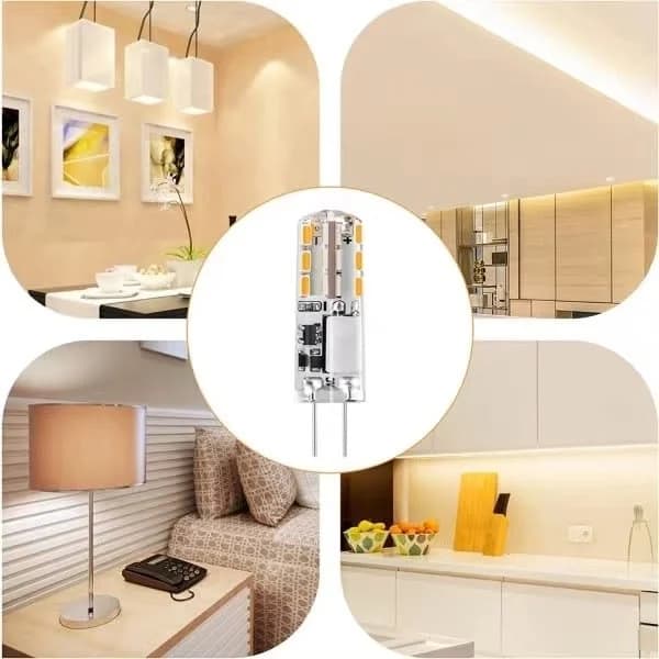 [CA] 10-pakning G4 LED-lamper 12V AC/DC Varmhvit 3000K Dimbar