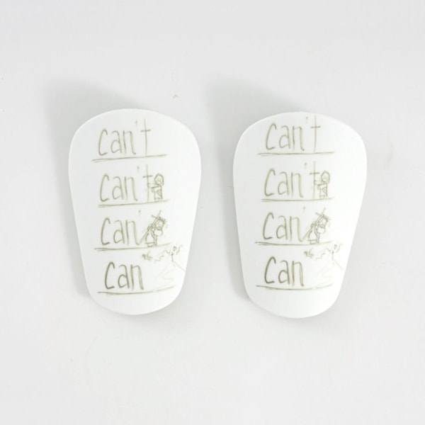 1 par mini skinnebensbeskyttere Fodbold skinnebensbeskyttere XSWHITE-BLACK XS.CA White-Black XSWhite-Black