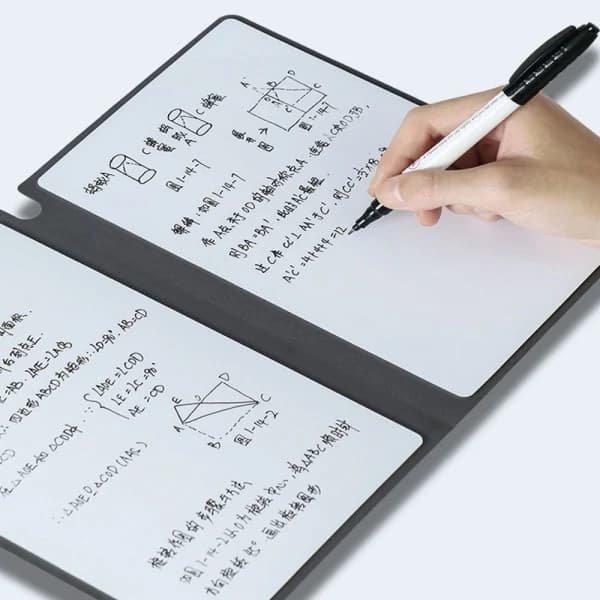 [CA] 6 stk./sæt Whiteboard Pen Erasable SORT sort