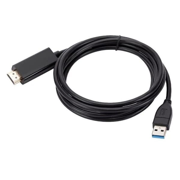 1,8 m USB til HDMI-adapterkabel USB 2.0 Type A Han til HDMI Han-konverter