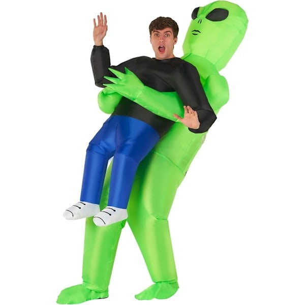 Ilmapallomainen Alien-asu Aikuisten, Alien-kidnapausasu, Kidnapattu Alien-asu, Hauskoja Ilmapallomaisia Halloween-asuja Aikuisten