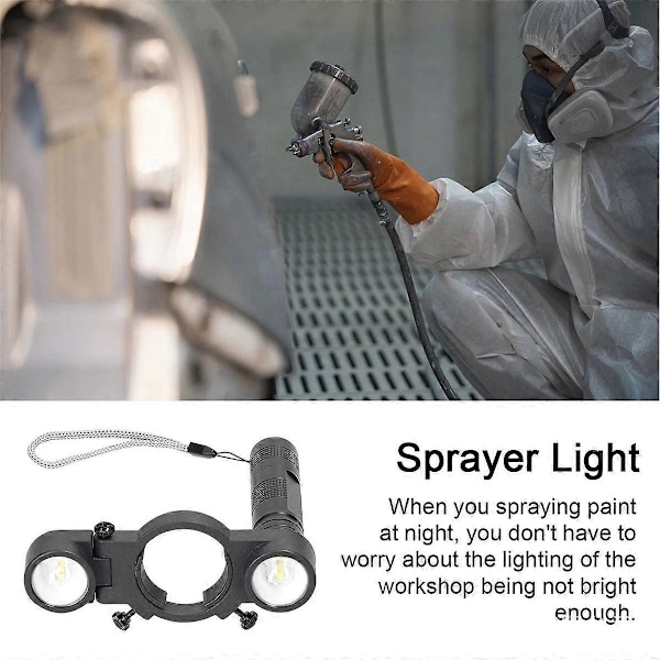 CASA Spray Lys Airbrush Lys Spraymaling Fyldlys Universal Spray Lys Justerbar Størrelse Belysning Se