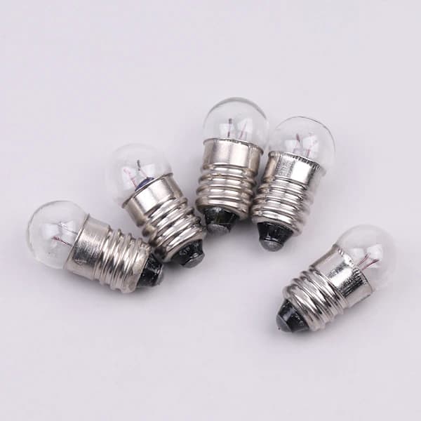 10 stk Miniatyr Rund 0,3A 2,5V Liten Glødelampe for Student[ca]