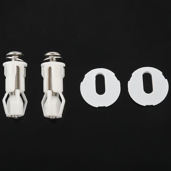 Toaletthängels skruvar WC-hål Fixering Enkel installation 2-pack