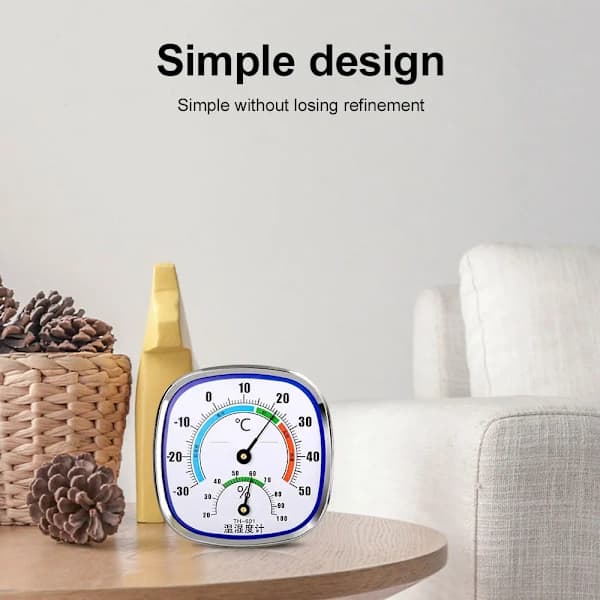 Digital Temperatur- och Hygrometer Väggmonterad Elektronisk Termometer Hygrometer Kontorsmaterial Verktyg