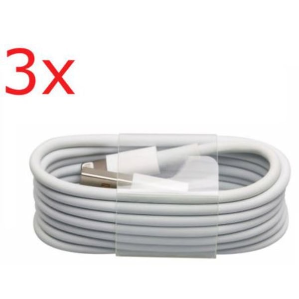 3-pack 2 m iPhone-laddare vit
