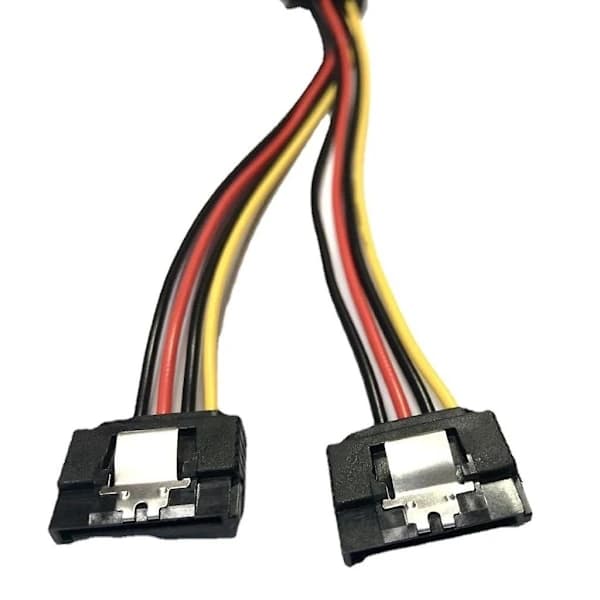 PC Server Computer Harddisk 15 Pin Sata 1 Han til 2 Hun Splitter Strømkabel