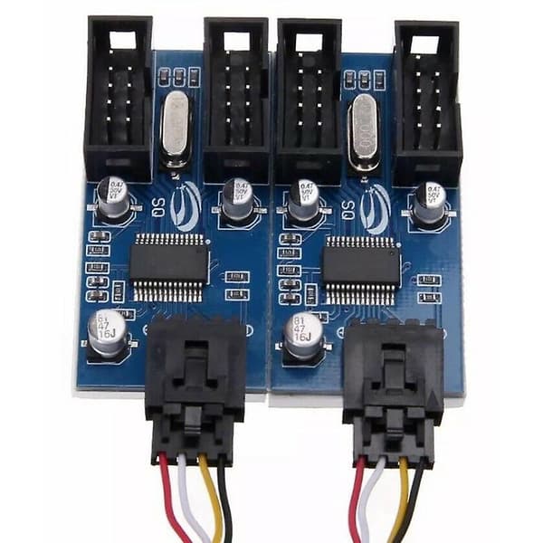 Hovedkort USB 9-pinners hode 1 til 4 Splitter Port Multiplikator 30cm Skjøteledning