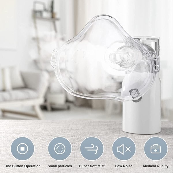 Bärbar ficknebulisator, USB-C-laddningsbar nebulisator med bärbar design, enhet designad för hem- och resebruk