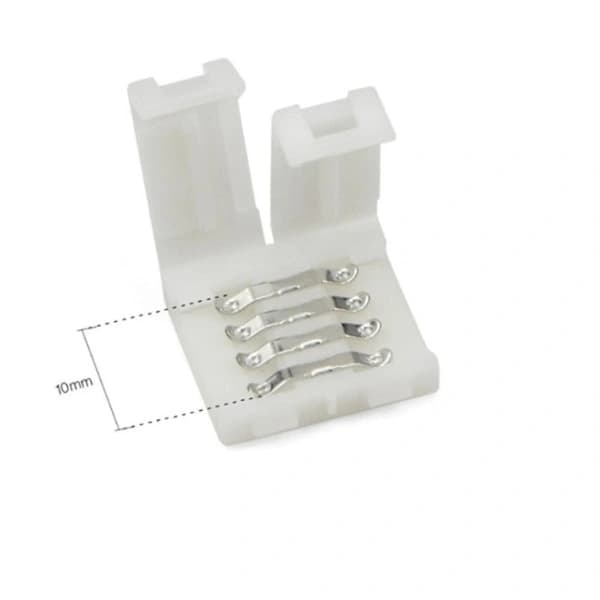 2 stk Splitterkabel 1 til 2 RGB LED-30cm, Hvit